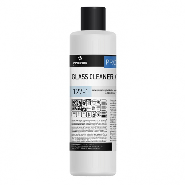 Средство для мытья окон PRO-Brite Glass Cleaner Concentrate, 1л